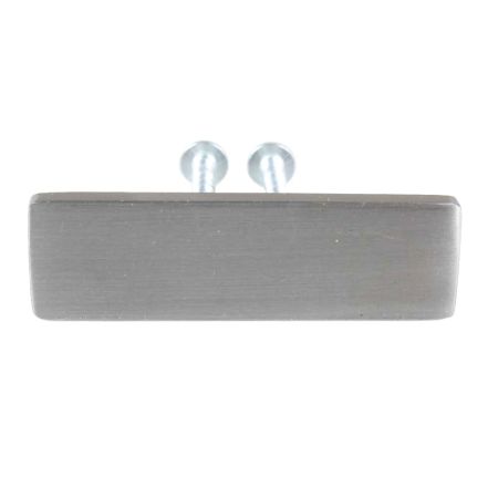 Silver Rectangle Stainless Steel Big Cabinet Knobs